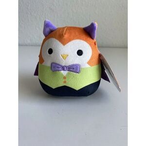 Squishmallow 5" Ellette Owl Vampire Costume Halloween Cracker Barrel Exclusive